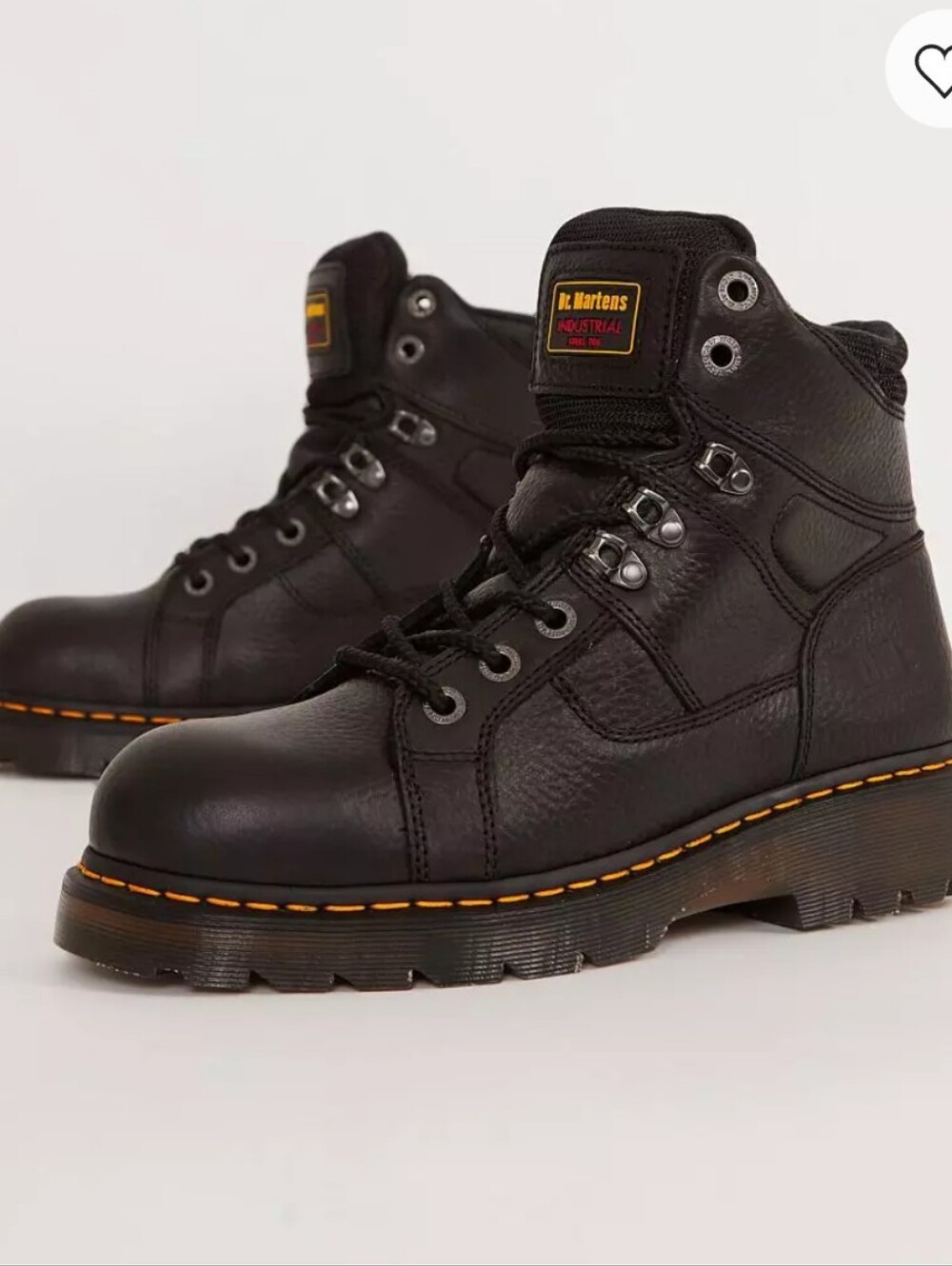 Dr. Martens Dark Brown Ironbridge Steel Toe Work Boots, Mens 7, Women's 8